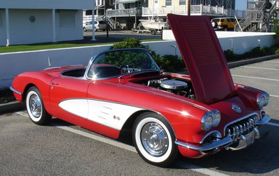 red and white vette.JPG and 